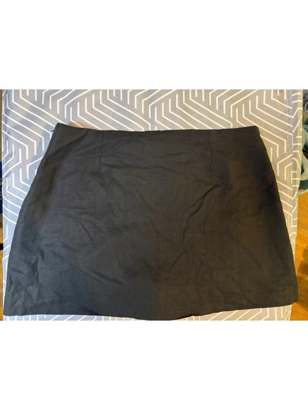 GAP Medium Black Linen Skort Pull-On Shorts Skirt